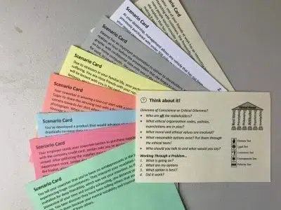 Eqvobscenariocardsbusinessethicslecturetraining